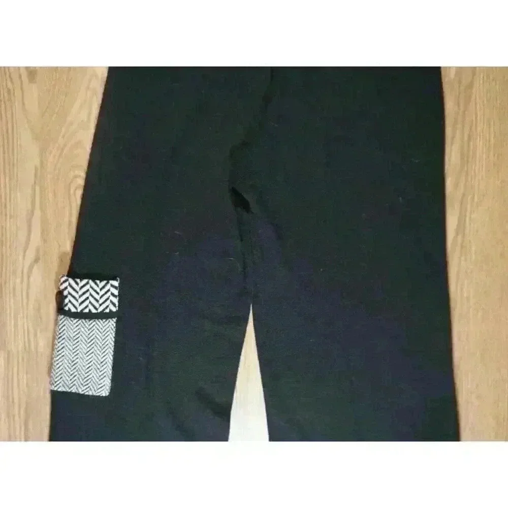 Roni Bis Women's Pull On Sweater Knit Pant with Leg Pocket, Size M - Picture 11 of 13